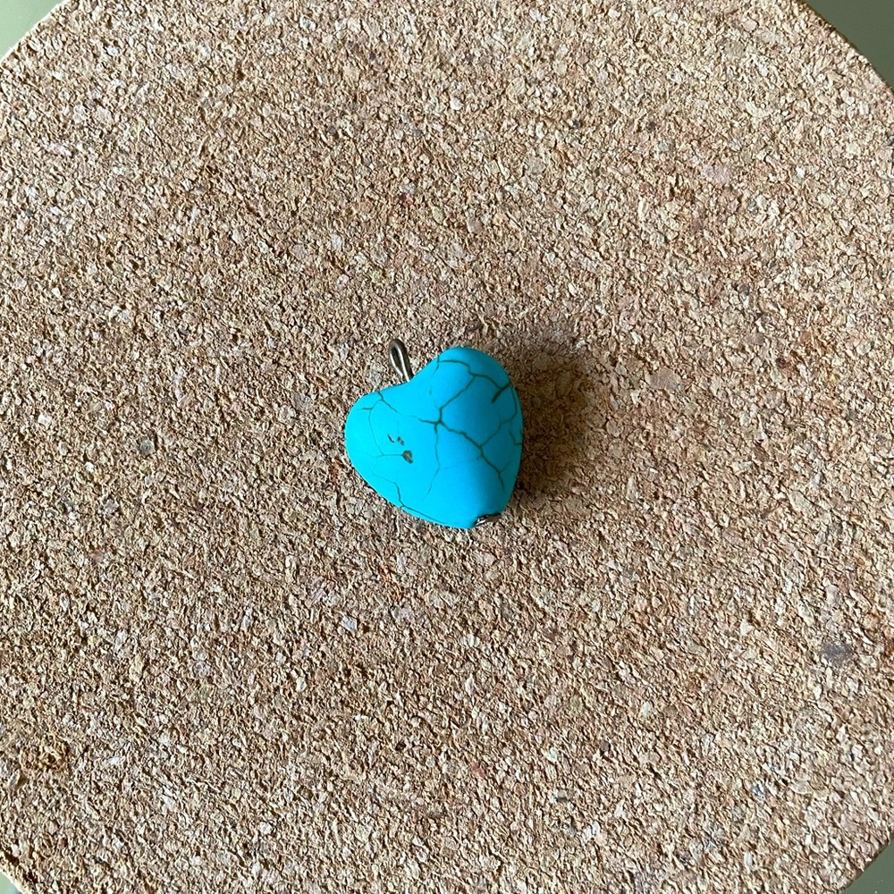 Beautiful turquoise heart pendant